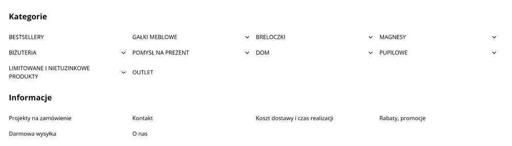 Menu kategorii