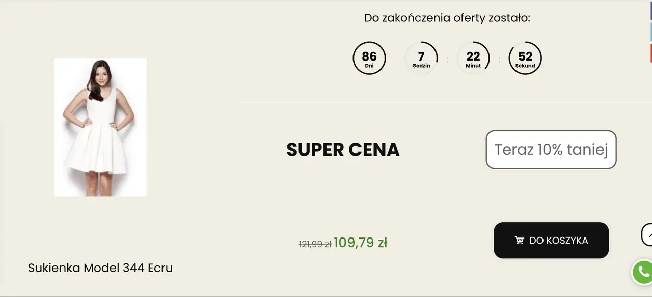 Produkt dnia z odliczaniem