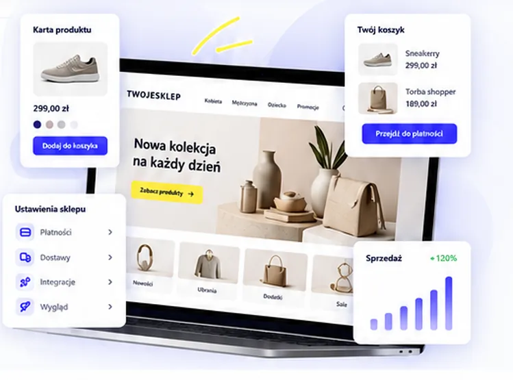 Przykładowy sklep internetowy sStore - wizualizacja