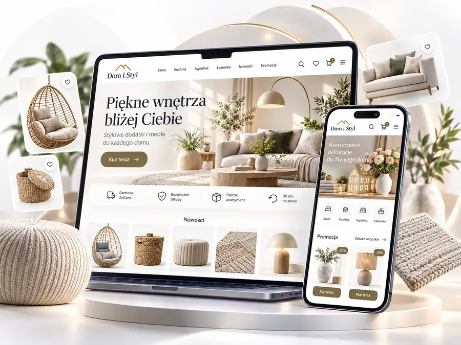 Przykładowy sklep internetowy sStore - wizualizacja